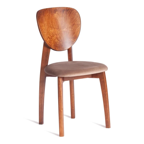 Стул DIAMANTE мягкое сидение бук, 42x42x85см, коричневый, ткань Tenerife Mocco (Комплект из 2 шт.)