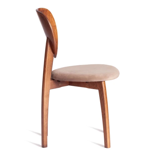 Стул DIAMANTE мягкое сидение бук, 42x42x85см, коричневый, ткань Tenerife Mocco (Комплект из 2 шт.)