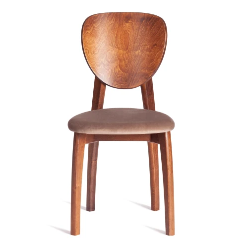 Стул DIAMANTE мягкое сидение бук, 42x42x85см, коричневый, ткань Tenerife Mocco (Комплект из 2 шт.)