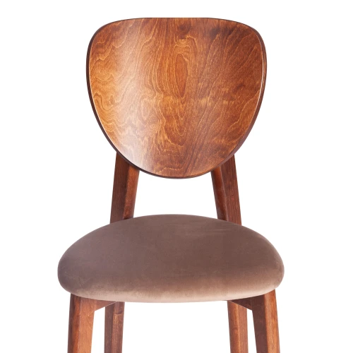 Стул DIAMANTE мягкое сидение бук, 42x42x85см, коричневый, ткань Tenerife Mocco (Комплект из 2 шт.)