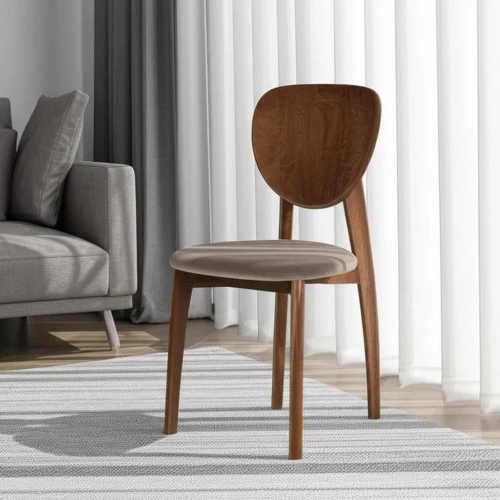 Стул DIAMANTE мягкое сидение бук, 42x42x85см, коричневый, ткань Tenerife Mocco (Комплект из 2 шт.)