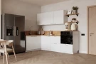 Кухонный гарнитур КГ Угловой 1500х2400 (без пм) Эмаль, Белый  Арника РМ