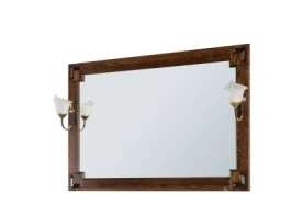Зеркало Дубэлла 105, со светильником, венге