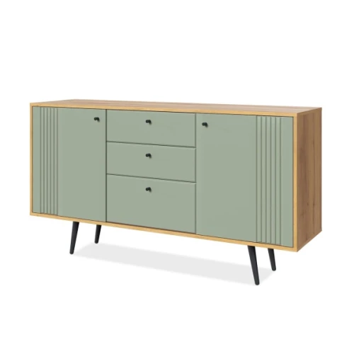 Комод Вега Саксония 150, серо-зеленый