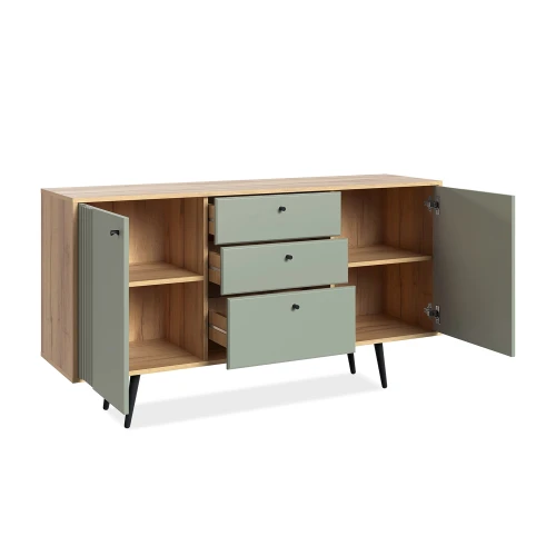 Комод Вега Саксония 150, серо-зеленый