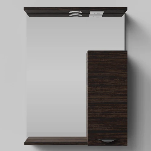 Зеркало Марко 60, ручки Черные, Палисандр ПВХ 43101, правый