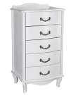 Комод Джульетта узкий 5 ящ., молочный дуб Л