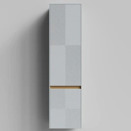 Пенал Аурум 40, пример RAL 7040 Серое окно, матовая, подвесной, левый