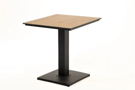 "Каффе" интерьерный стол из HPL квадратный 70х70см, цвет "дуб"