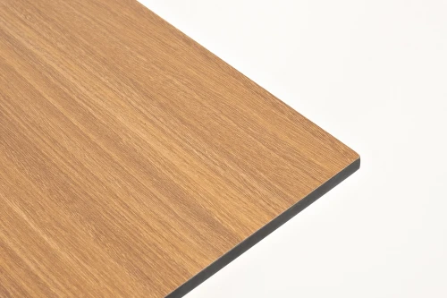 "Каффе" интерьерный стол из HPL квадратный 70х70см, цвет "дуб"