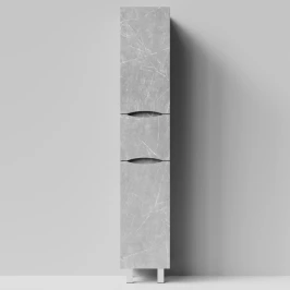 Пенал Лайт 35 напольный, Мрамор Белый софт тач 4044-2, левый