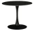 SQT-1K Стол обеденный керамический, черный D90, основание металл черный D60