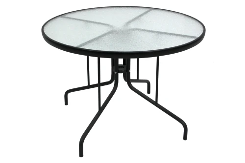 Набор мебели Марсель  арт.WR2719, SC-122T желто-черный,  (4 стула+стол Ø100см, каркас черн, ротанг желто-черный) "Garden story"