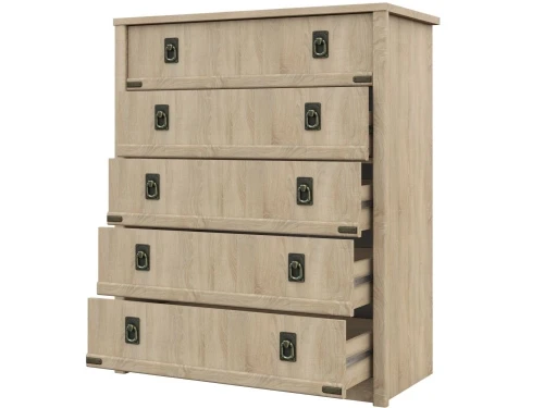 Комод «Валенсия» 5ящ, Дуб сонома