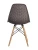 DC122 Стул пластиковый перфорированный, ГОРЬКИЙ ШОКОЛАД#91049, каркас бук