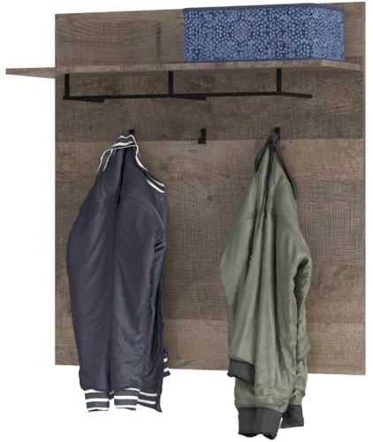 Вешалка «Стокгольм», Дуб гранж песочный/Железный камень