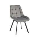 Стул ROBERT 360 велюр серый