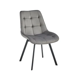 Стул ROBERT 360 велюр серый