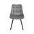 Стул ROBERT 360 велюр серый