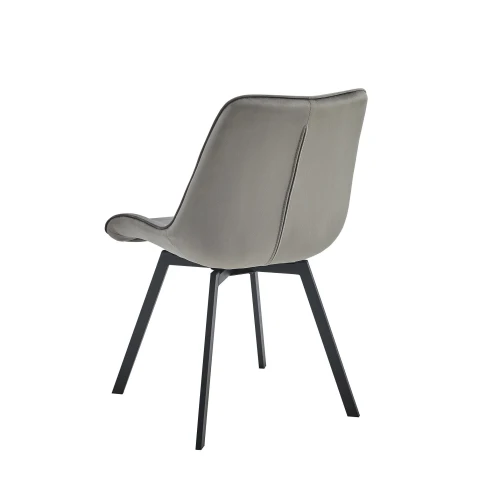 Стул ROBERT 360 велюр серый