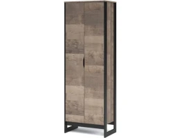 Шкаф «Стокгольм» 2дв, Дуб гранж песочный/Железный камень