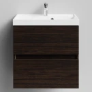 Тумба Бест 60 подвесной, Палисандр ПВХ 43101 Vodok с раковиной в комплекте Тумба Бест 60 подвесной, Палисандр ПВХ 43101 Vodok с раковиной в комплекте
