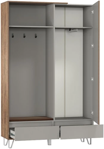 Шкаф для одежды 58.18 Гавана Кейптаун / Серый