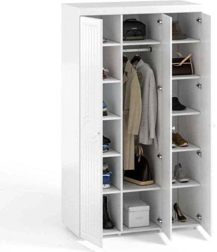 Шкаф 3-х дверный Монако МН-53 белое дерево