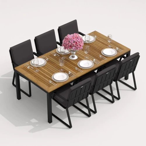 Стол обеденный TELLA  из тика 200x100