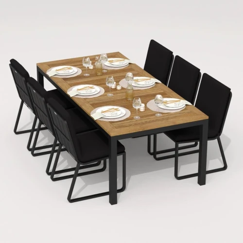 Стол обеденный TELLA  из тика 200x100