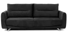 Диван еврокнижка Оливер, велюр черный,145