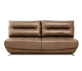 Диван еврокнижка Оливер мини, замша коричневая,145