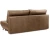 Диван еврокнижка Оливер мини, замша коричневая,145