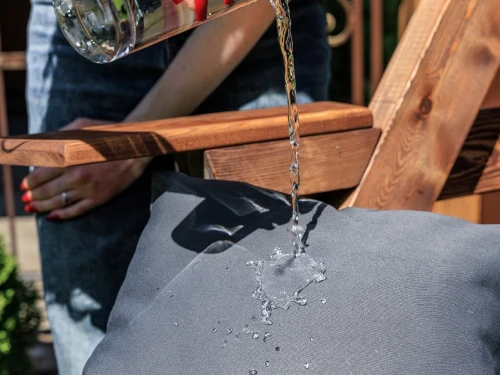 Качели LYON трехместные из лиственницы(серые подушки)