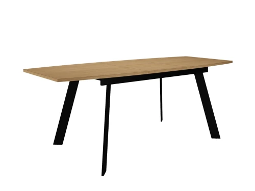 Стол DikLine XL160 Дуб Каселла натуральный, опоры черные