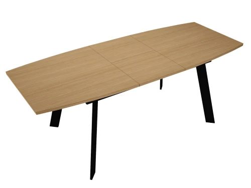 Стол DikLine XL160 Дуб Каселла натуральный, опоры черные