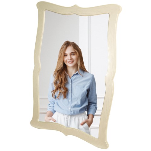 Зеркало навесное Берже 23 слоновая кость 97 см х 67 см