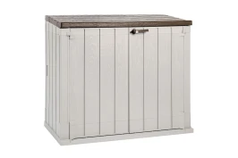 Ящик пластиковый Toomax Wood Style 1270л, серый/коричневый