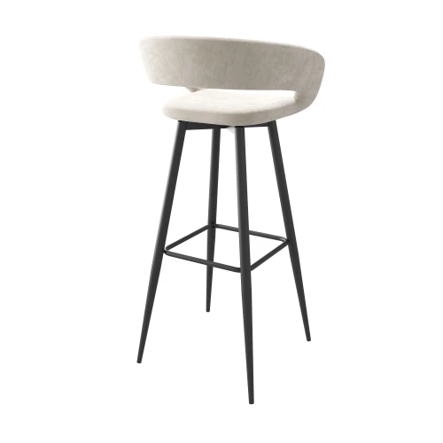 Стул барный Барни Р 900, Черный/CREAM LUX b03