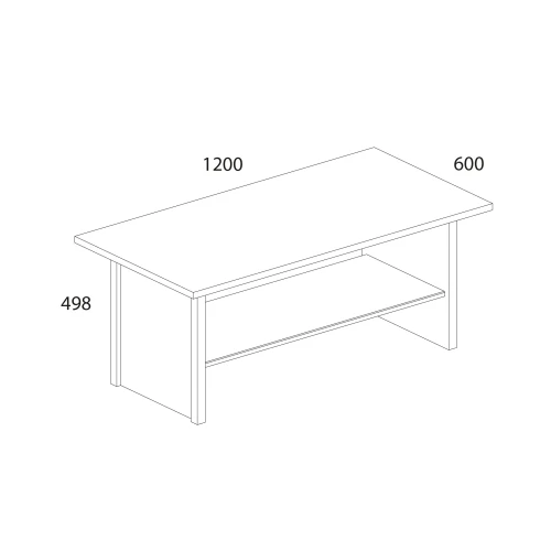 DOORSET, Стол журнальный. Цвет ДУБ НАВАРРА