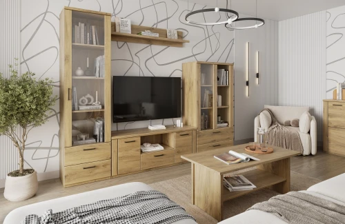 DOORSET, Стол журнальный. Цвет ДУБ НАВАРРА