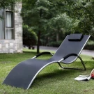 Шезлонг-лежак ГРАЦИЯ MC-3039GA Silver-Black Шезлонг-лежак ГРАЦИЯ MC-3039GA Silver-Black