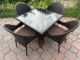 Обеденная группа из искусственного ротанга АВРОРА «AURORA»