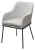 Стул АЛИСТЕР, цвет RAIN 16 пыльный серый, велюр / черный каркас М-City