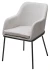 Стул АЛИСТЕР, цвет RAIN 16 пыльный серый, велюр / черный каркас М-City