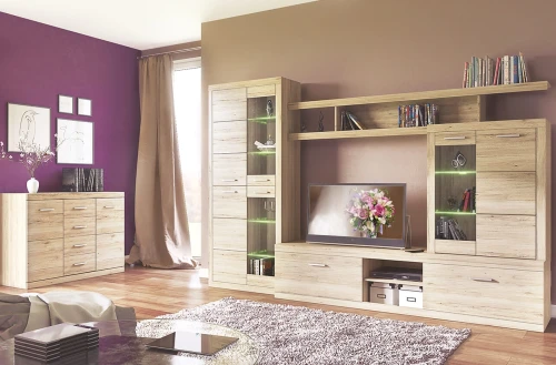 Набор корпусной мебели OSKAR , цвет дуб Санремо