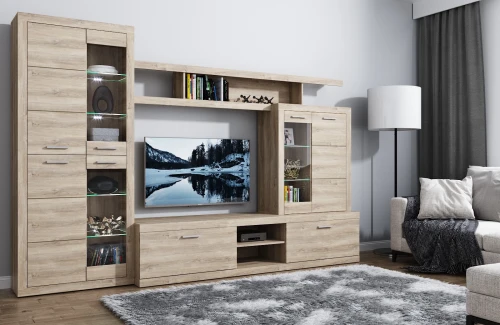 Набор корпусной мебели OSKAR , цвет дуб Санремо