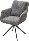 Стул MEADOW 360 град. поворот. Темно-серый XD841-16, букле / черный каркас, ®DISAUR Стул MEADOW 360 град. поворот. Темно-серый XD841-16, букле / черный каркас, ®DISAUR