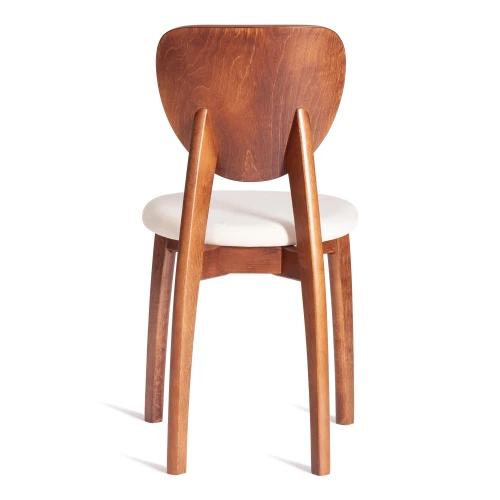 Стул DIAMANTE мягкое сидение бук, 42x42x85см, коричневый, ткань Tenerife Cream (Комплект из 2 шт.)