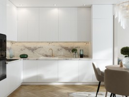 Модульная угловая кухня Сиэль Royal 3200х2200 Blanco МДФ эмаль Модульная угловая кухня Сиэль Royal 3200х2200 Blanco МДФ эмаль